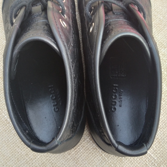 Gucci GG Guccissima Leather Mid Sneakers - Picture 4 of 8